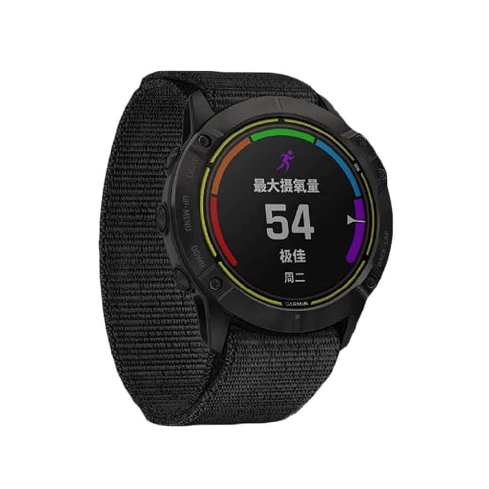 Killer Deals Ultralight Replacement Nylon Strap for Garmin Fenix - Black - S