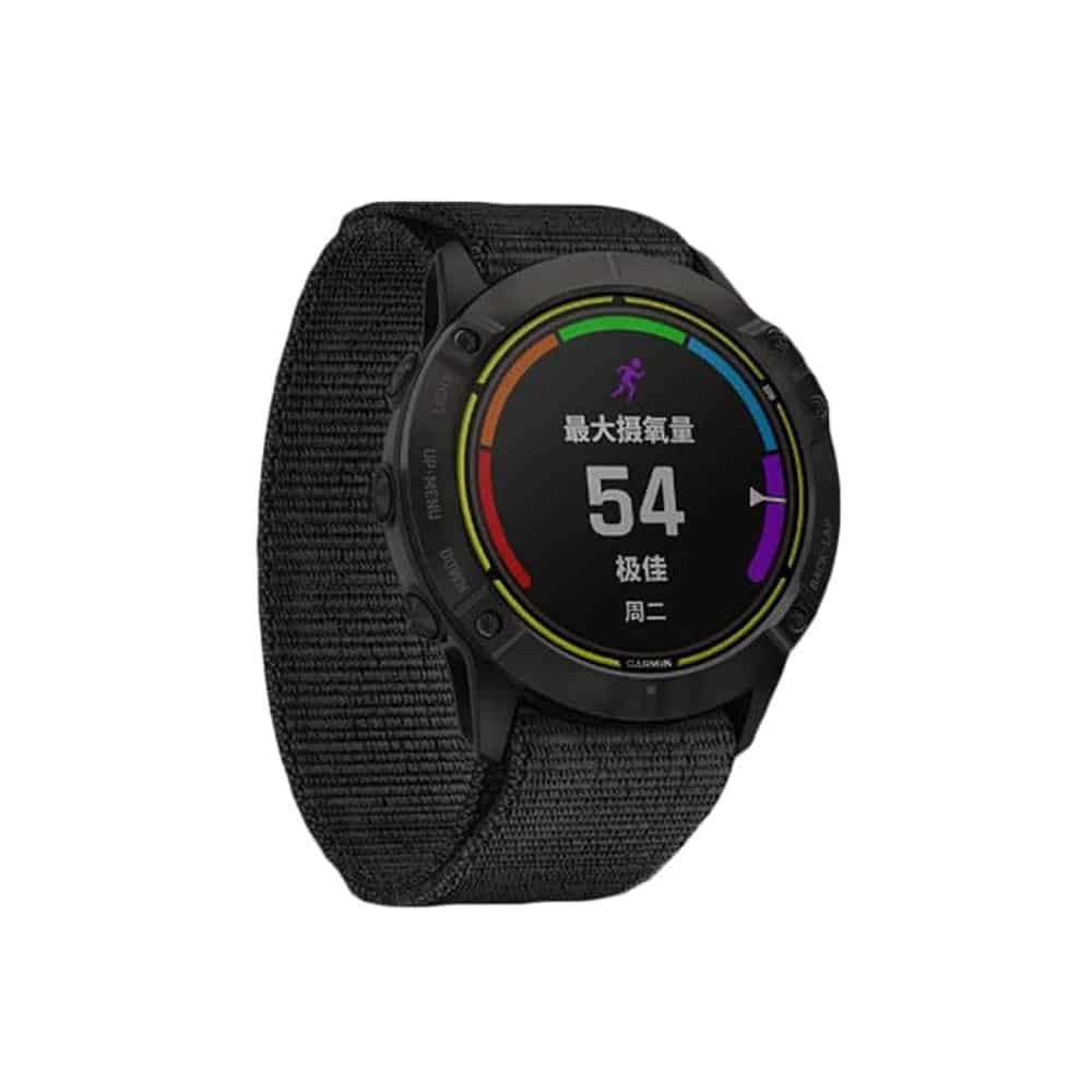 Killer Deals Ultralight Replacement Nylon Strap for Garmin Fenix - Black - L