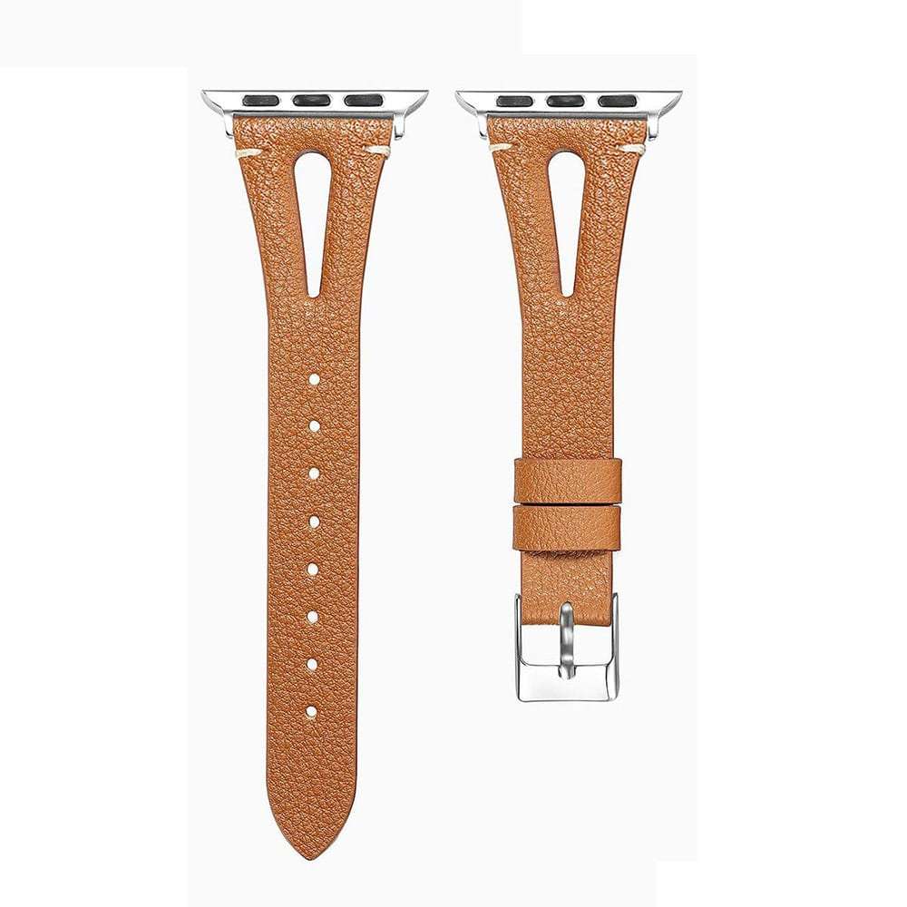 Killer Deals Leather Strap Compatible with 38/40/41mm Apple Watch - Red