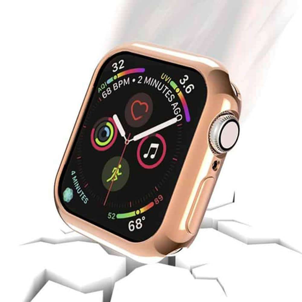 Killer Deals 42MM Apple Watch Protective TPU Bumper Case- Rose Gold
