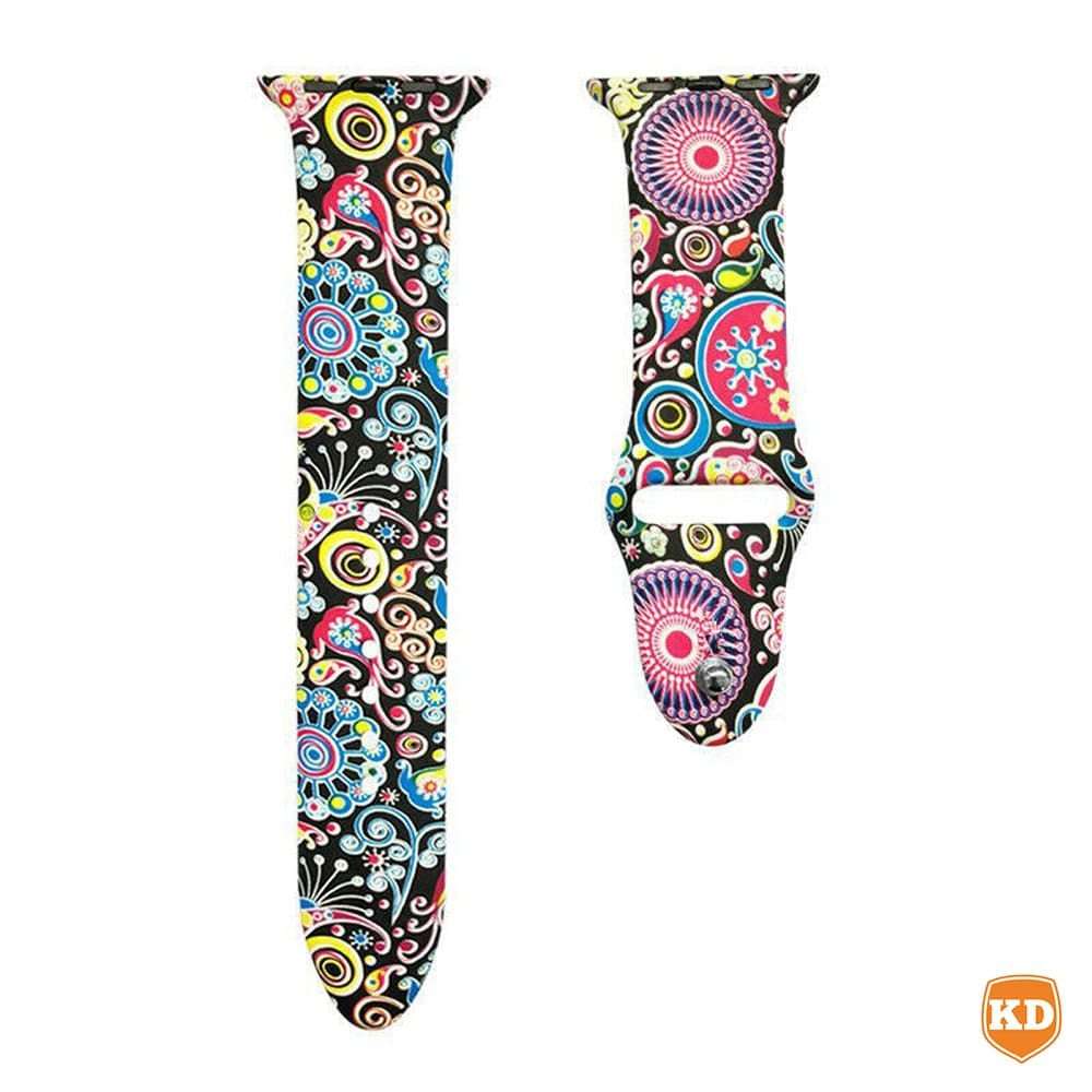 Killer Deals Flower Silicone Strap for 38/40/41mm Apple Watch- M/L