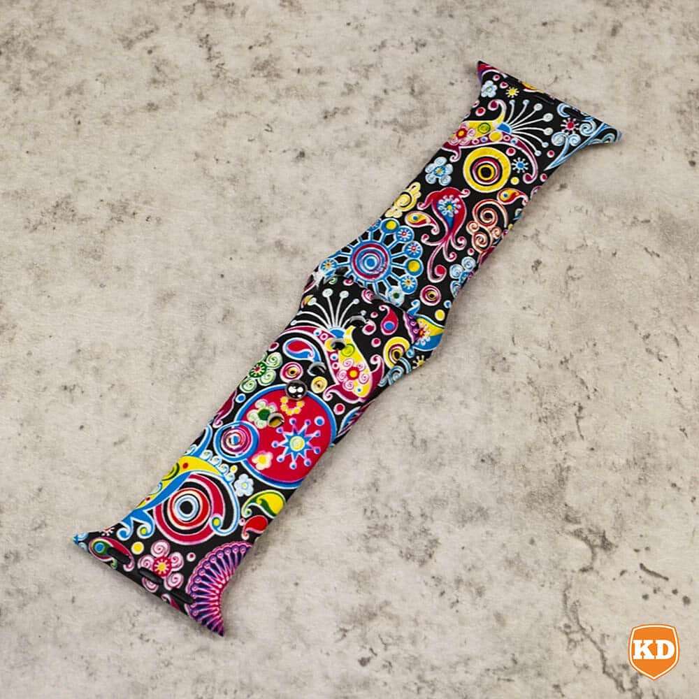 Killer Deals Flower Silicone Strap for 38/40/41mm Apple Watch- M/L