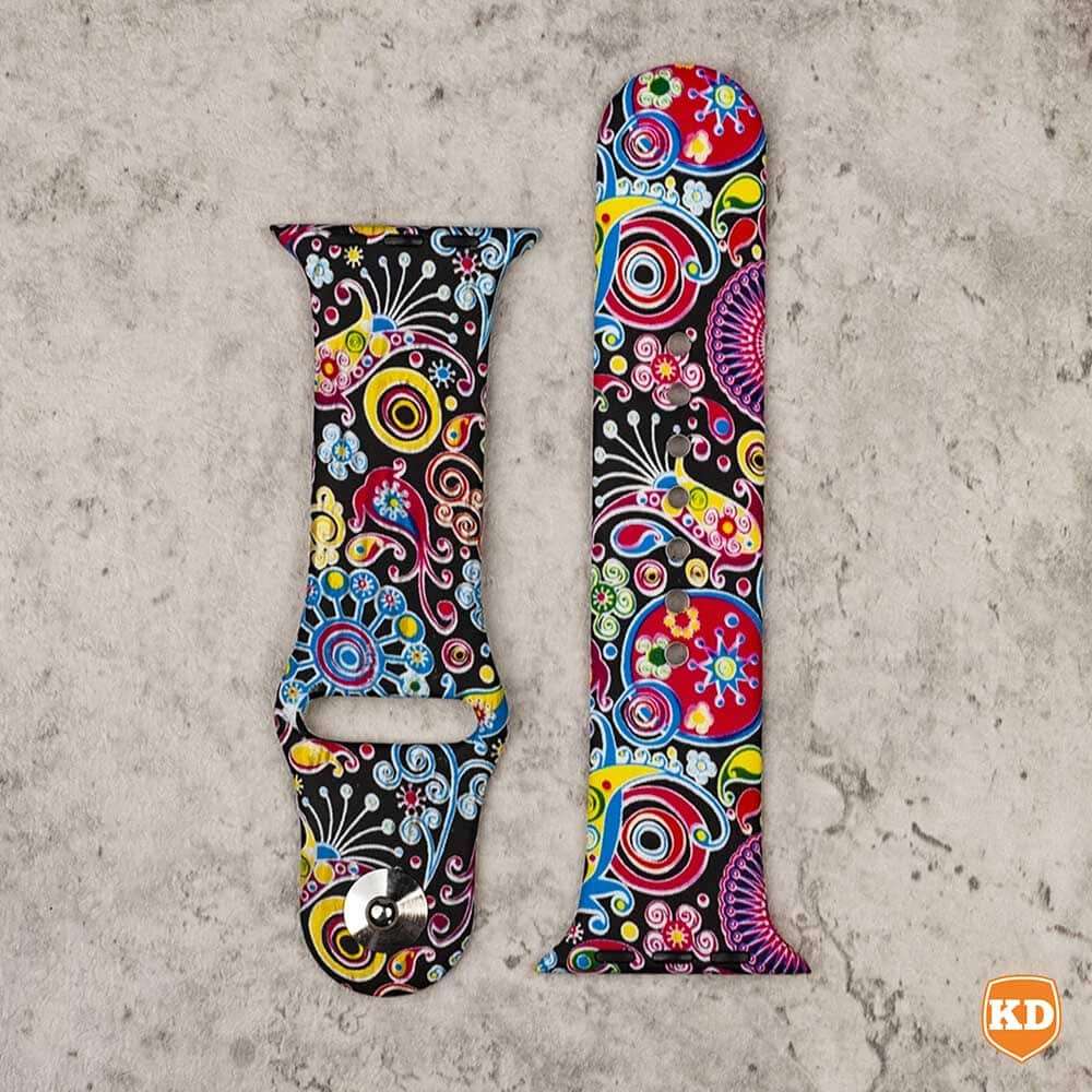 Killer Deals Flower Silicone Strap for 38/40/41mm Apple Watch- M/L