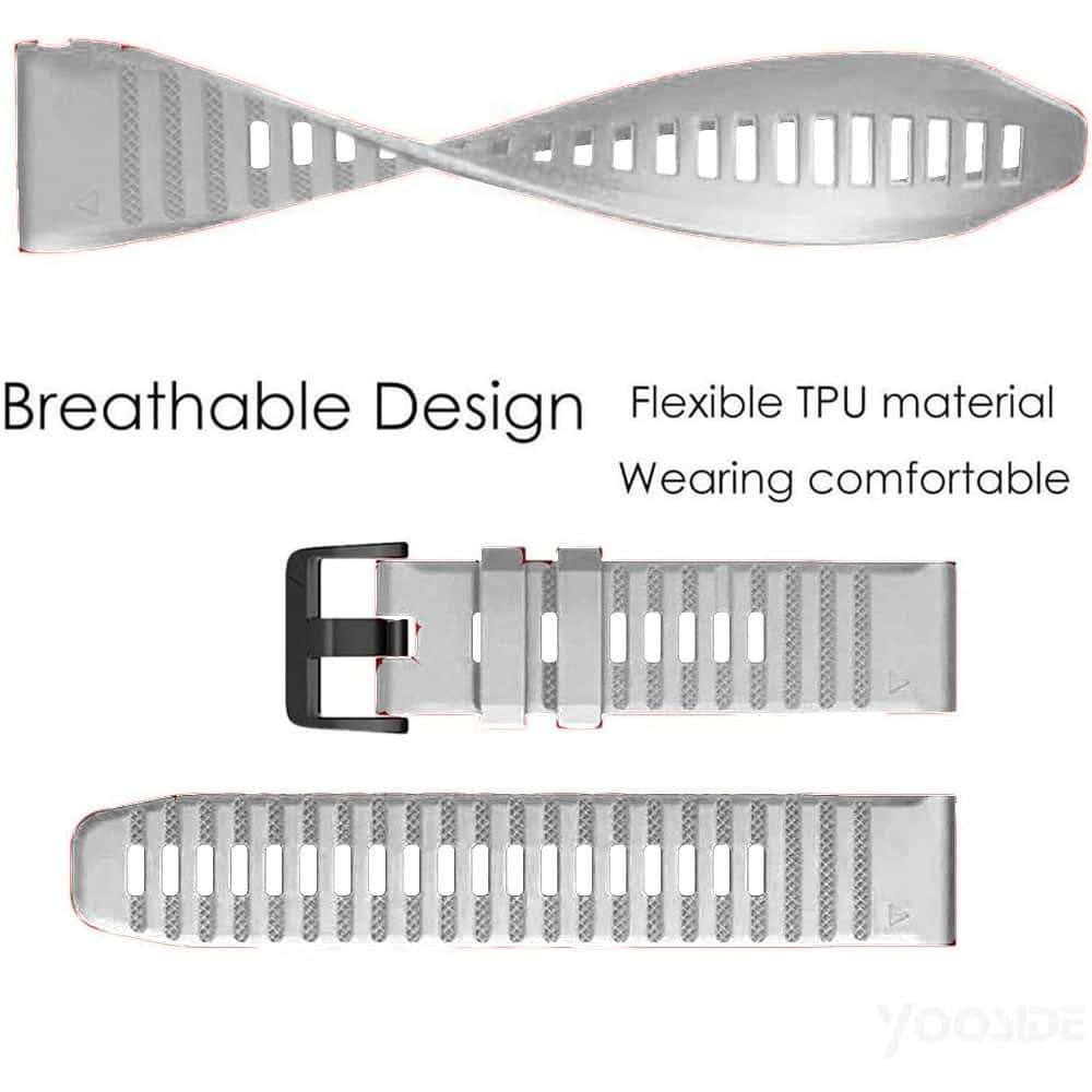 Killer Deals Silicone Strap for Garmin Vivoactive HR  - White