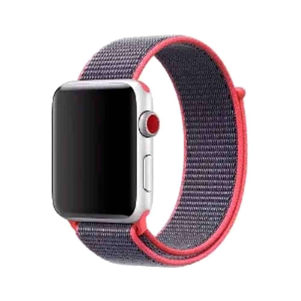 Killer Deals Velcro Nylon Strap for 42/44/45/49mm Apple Watch- Pink