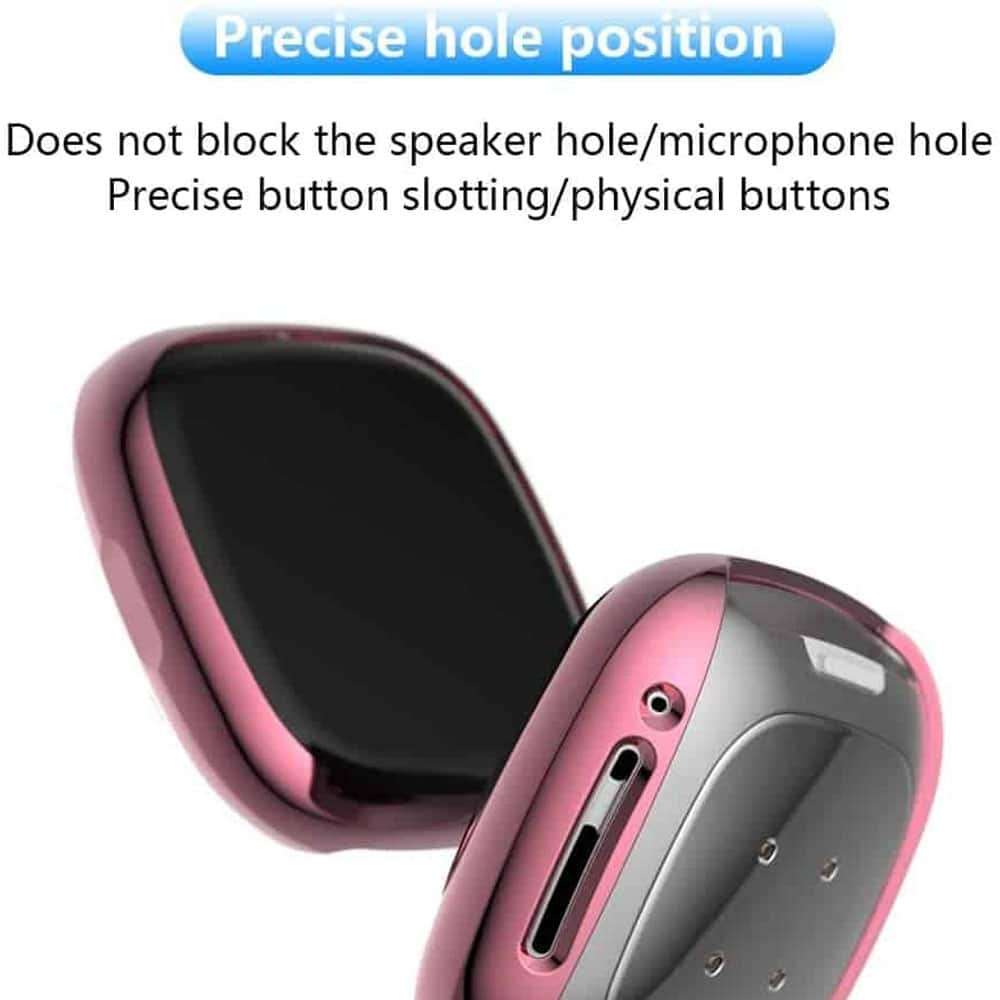 Killer Deals TPU Silicone Case for Fitbit Versa 3/ Fitbit Sense - Pink