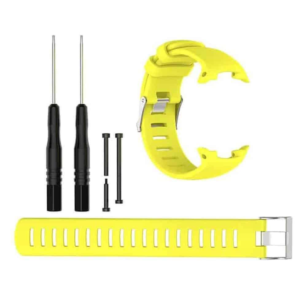 Killer Deals Waterproof Silicone Strap for Suunto D4 D4i Novo- Yellow