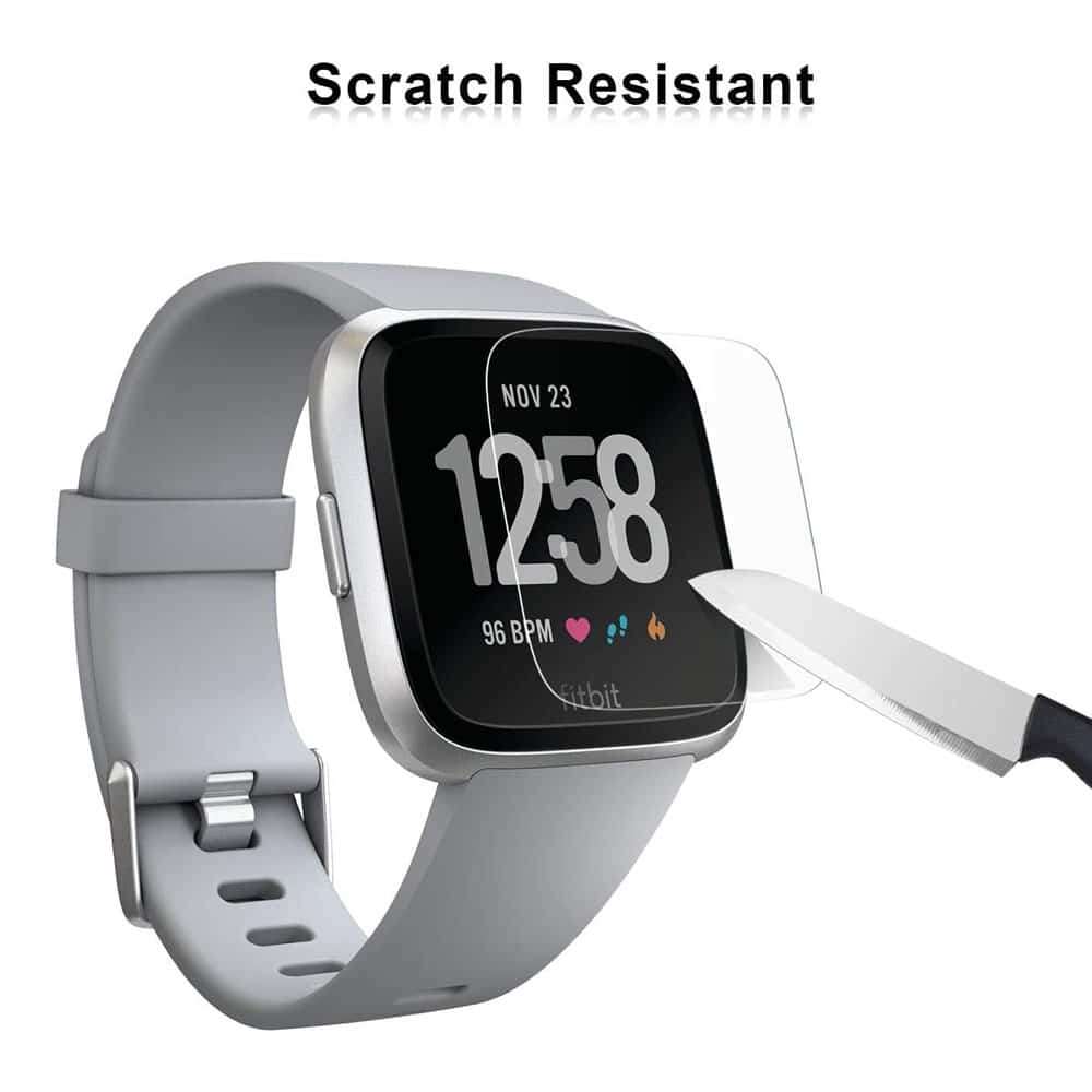 Killer Deals 34mm Tempered Glass Screen Protector for Fitbit Versa