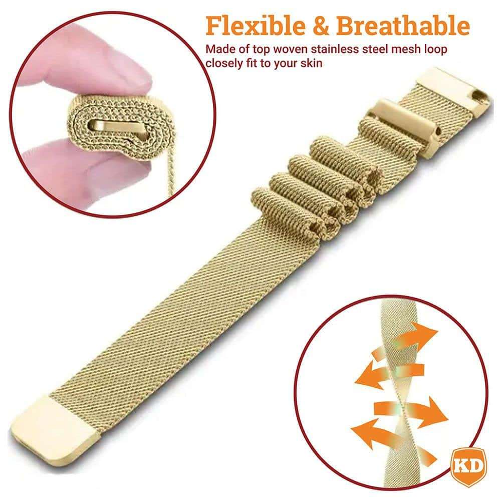 Killer Deals 20mm Universal Milanese Band (M/L) - Gold