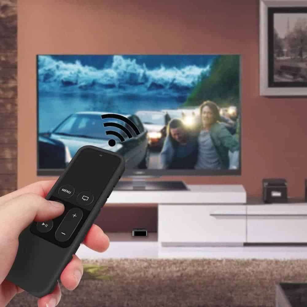 KD Silicone Remote Case Compatible With AppleTV 4TH Gen 32/64GB /Black