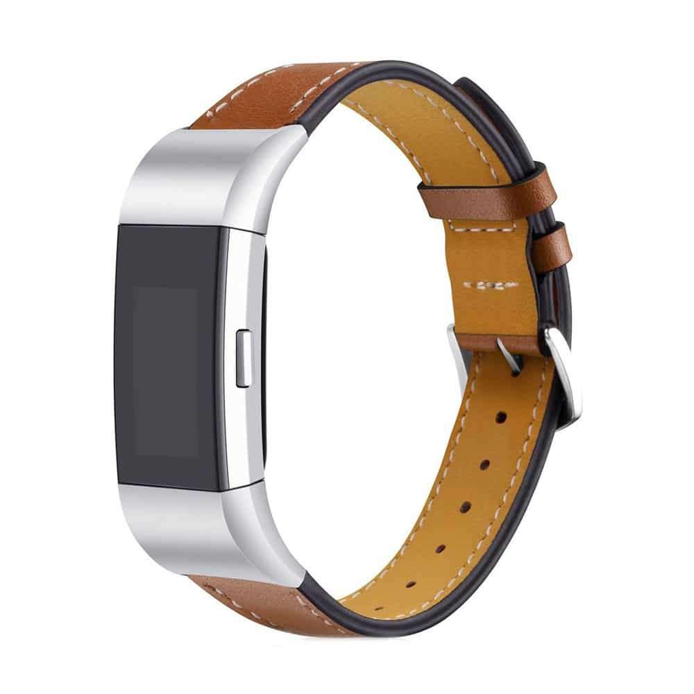 Killer Deals Leather Strap for Fitbit Charge 2-Brown