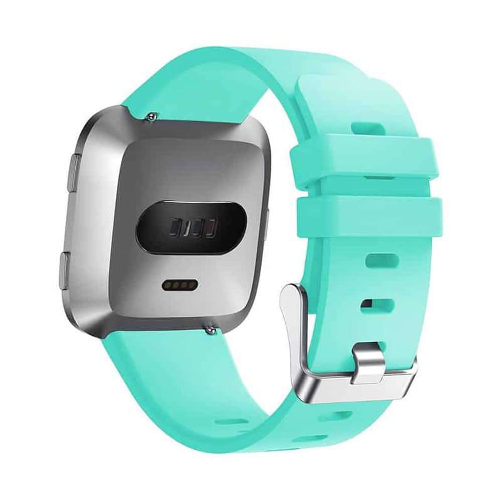 Killer Deals 22mm Sporty Silicone Strap for Fitbit Versa - Frost Blue - M-L