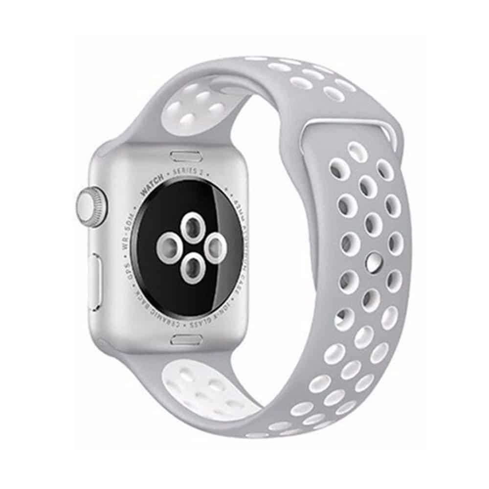 Killer Deals Silicone Strap for 38/40/41mm Apple Watch (M/L) - Grey & White