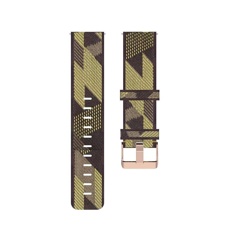Killer Deals 18mm Water Resistant Nylon Strap for Garmin/Huawei - Yellow
