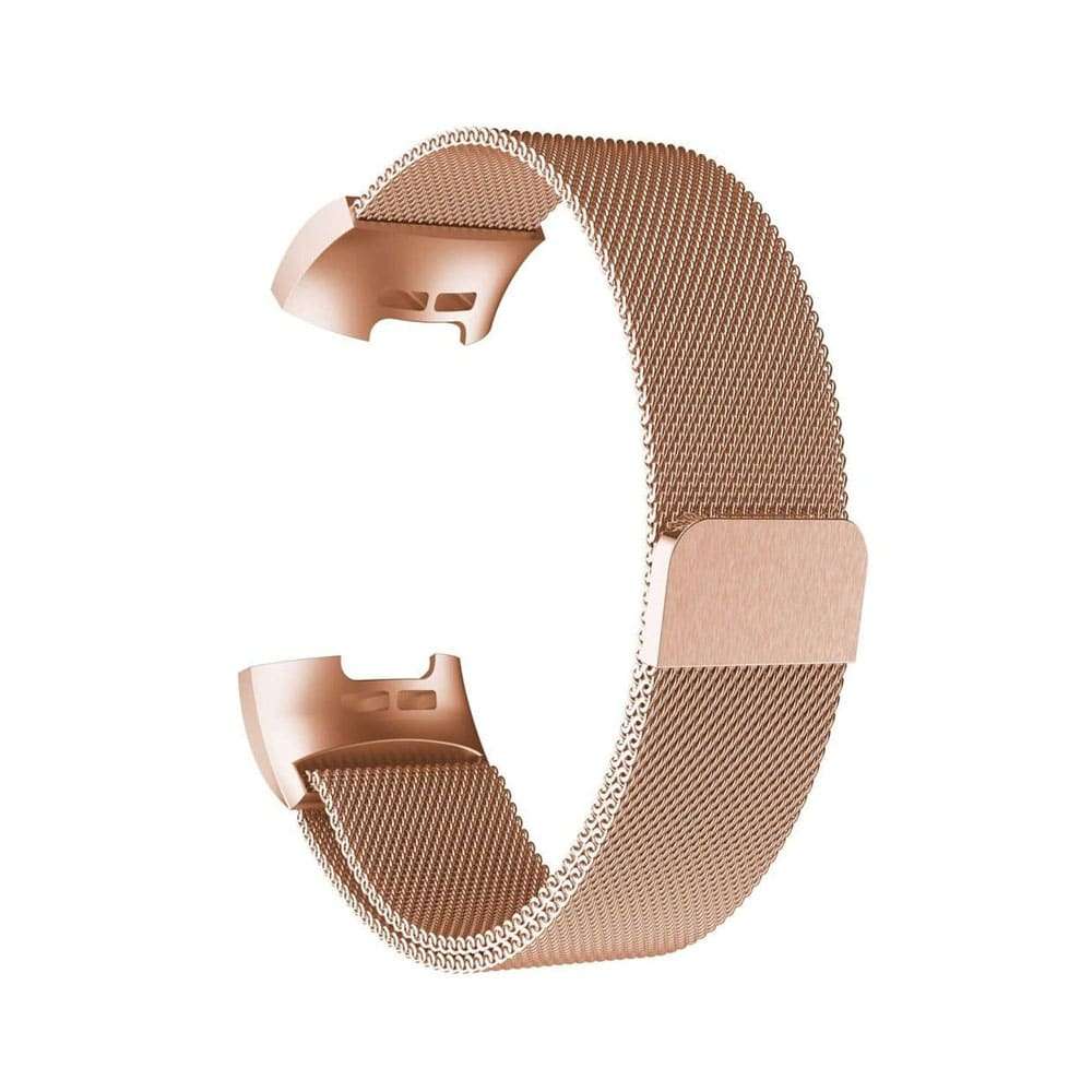 Killer Deals Steel Milanese Strap for Fitbit Charge 3/ 4- Gold Black Silver