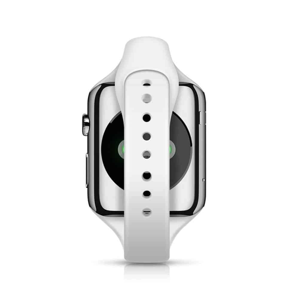 Killer Deals Slim Style Silicone Strap for 42/44/45/49mm Apple Watch- White