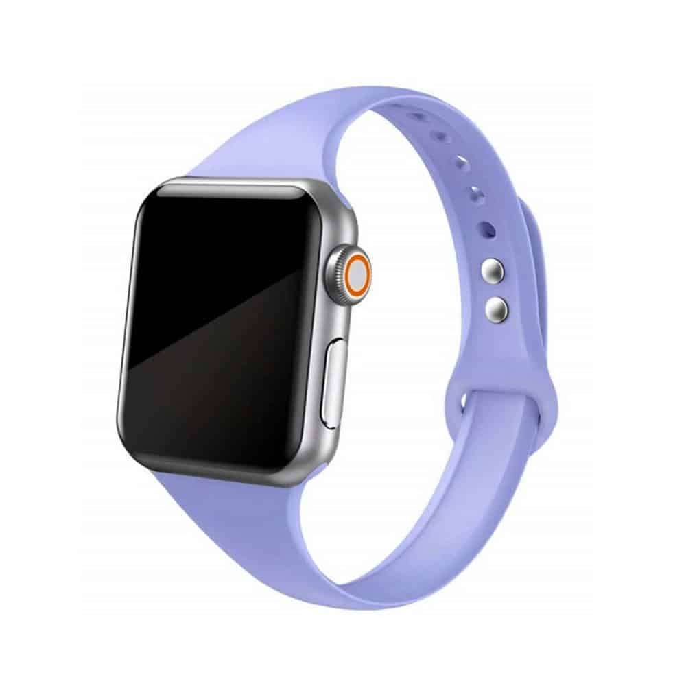Killer Deals Slim Style Silicone Strap for 42/44/45/49mm Apple Watch- Lilac