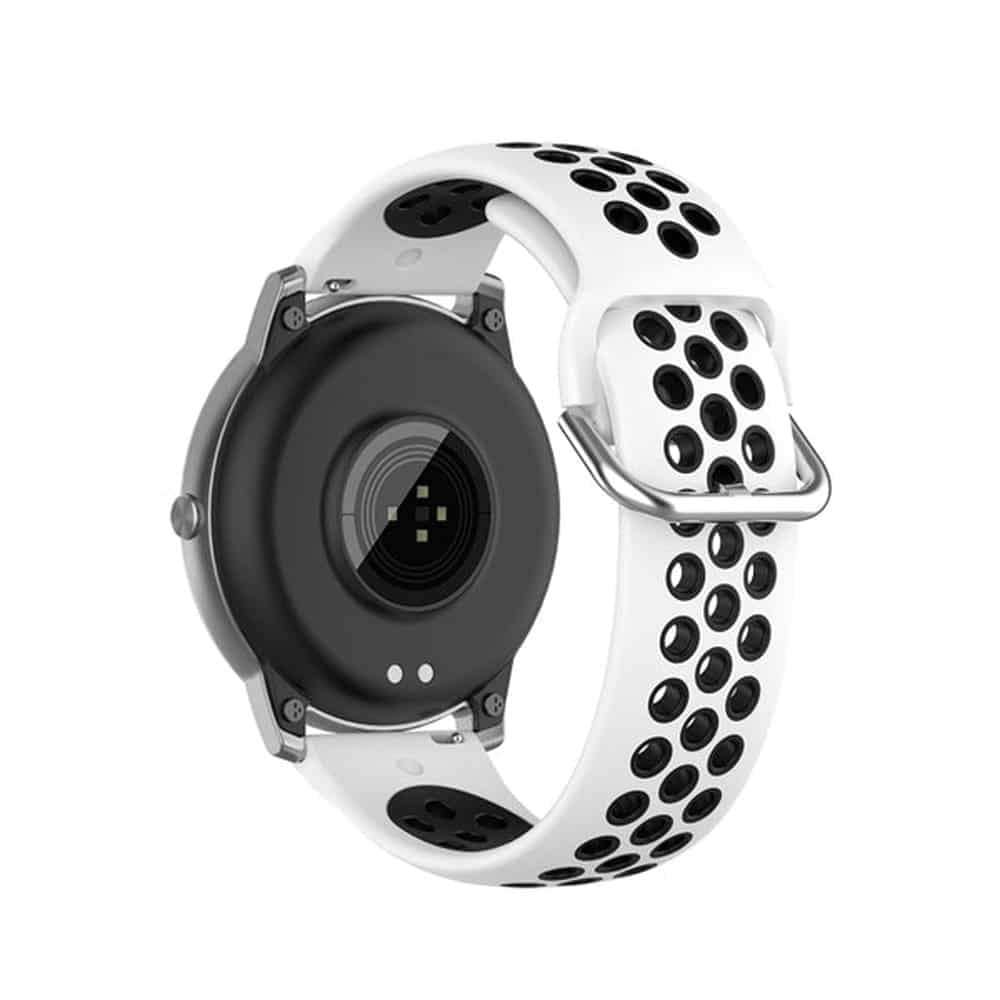Killer Deals Silicone Band for Xiao mi haylou solar LS05 - White+Black
