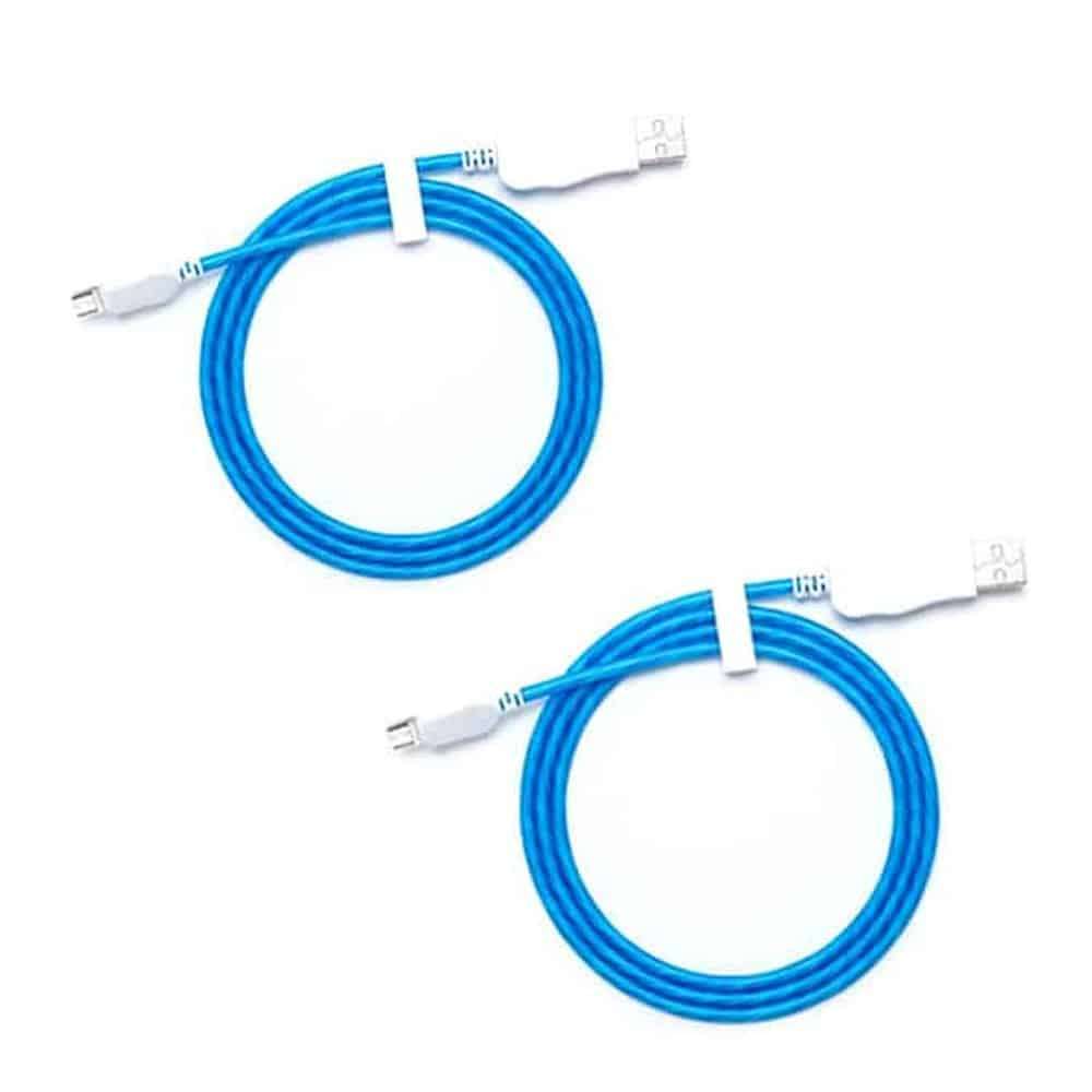 Killer Deals LED Flashing USB Android Replacement Charger Cable x 2 Combo