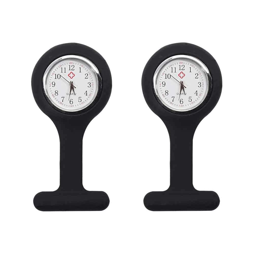 Killer Deals Nurse Doctor Watch Fob Lapel Pin- Hands-Free Medical Timepiece x2 Combo