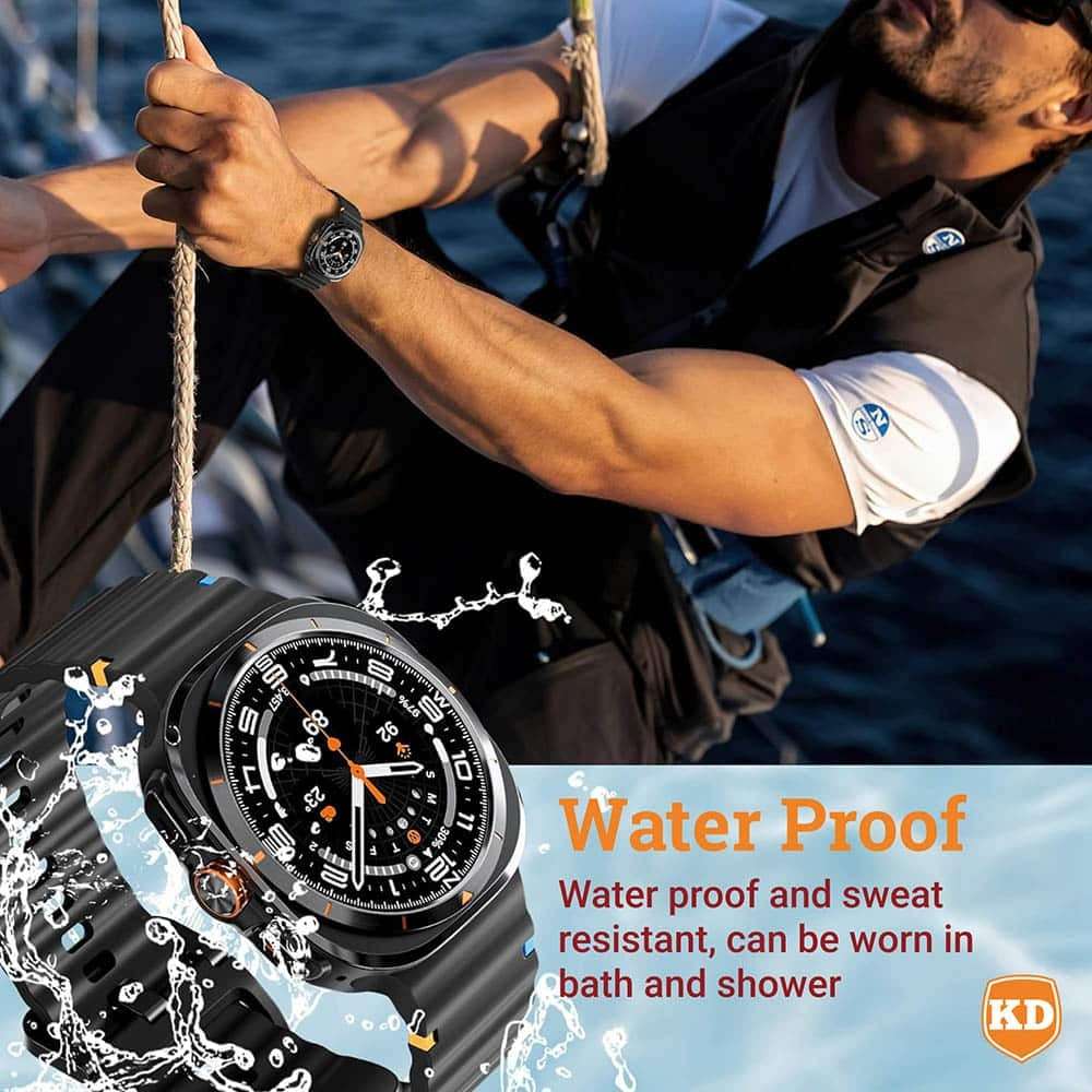 Killer Deals Silicone Strap for Samsung Galaxy Watch Ultra 47mm- Black