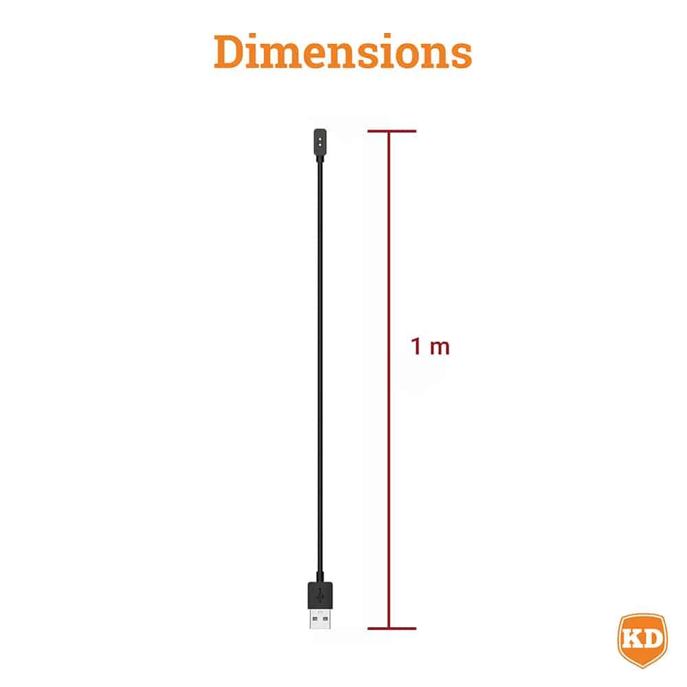 KD Charger Cable Compatible with Xiaomi Band 10/ 9/8 Active/ Pro/ Redmi 5