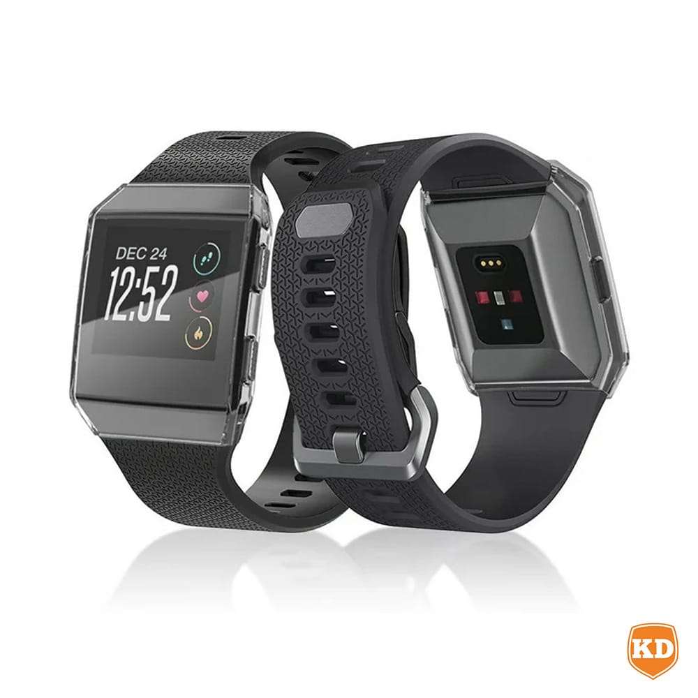 Killer Deals Replacement TPU Case + Screen Protector Film Combo for Fitbit Ionic- Clear