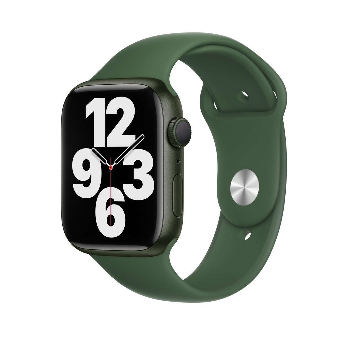 Apple Watch Series 7 GPS, 45mm Green Aluminium Case with Clover Sport Band CPO
