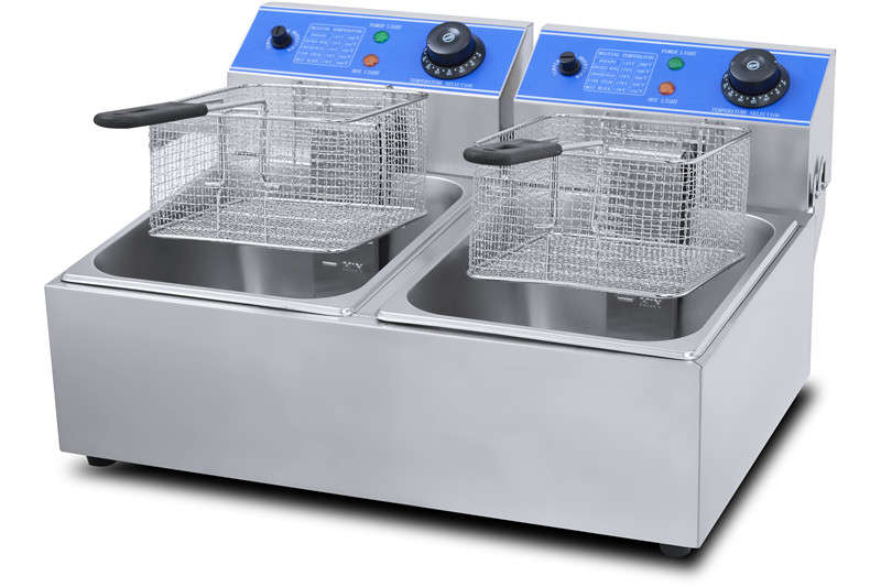 Double Tank Electric Deep Fryer 6l + 6l