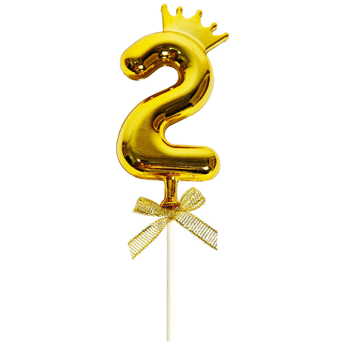 GOLD SHINY 2 (TWO) TOPPER