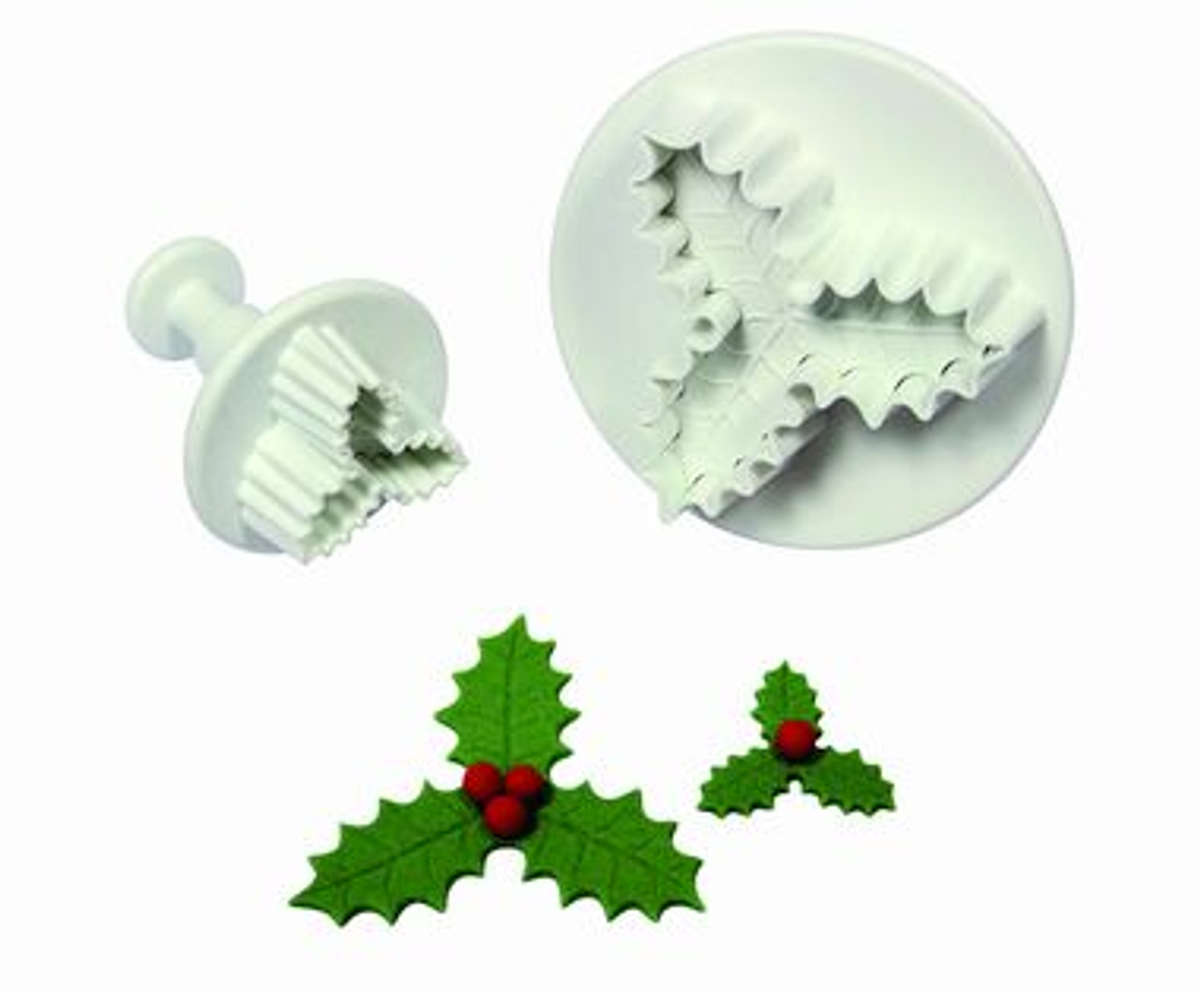 HOLLY LEAF PLUNGER SET OF 2