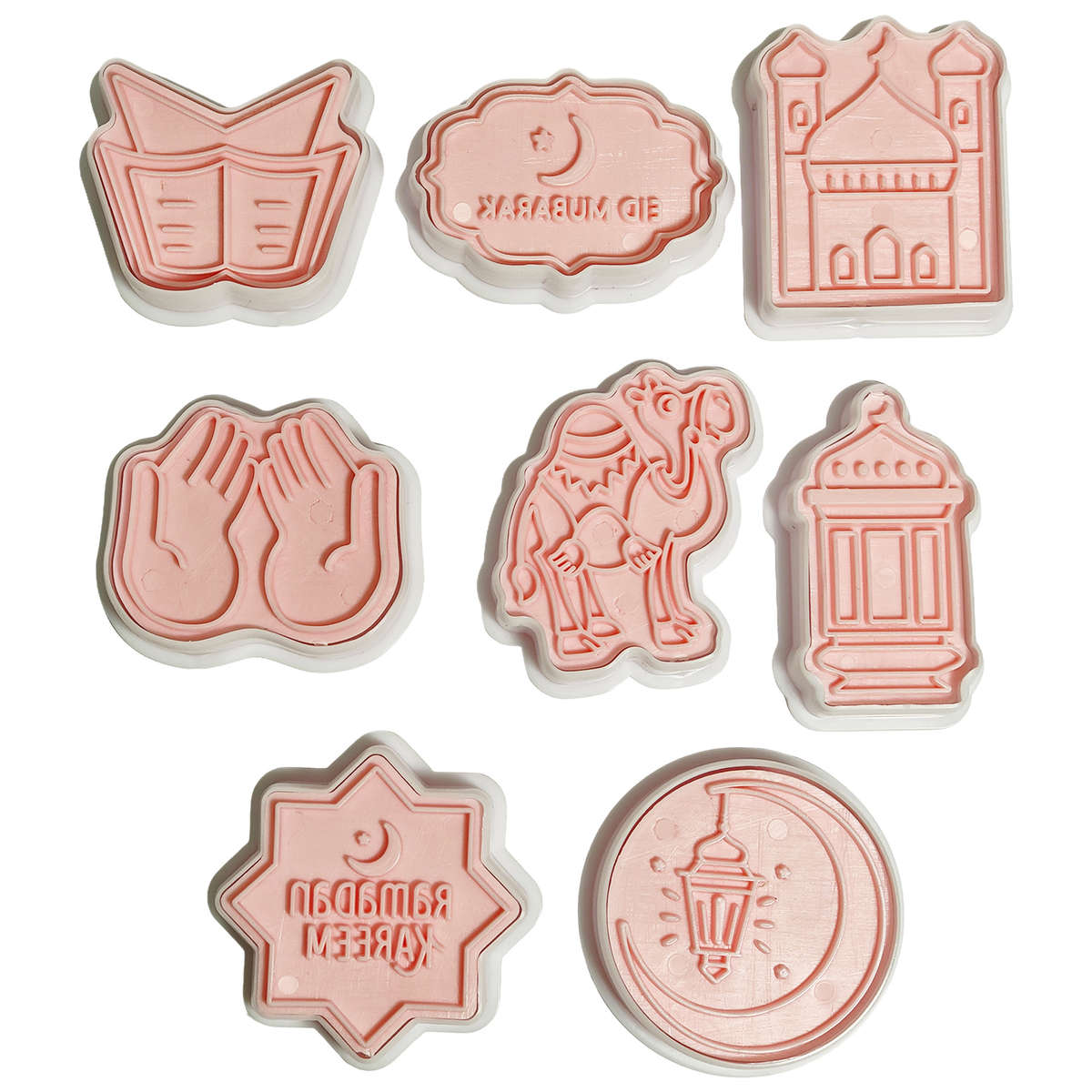 EID BISCUIT PUSH-EASY MOULD/CUTTER SET 2