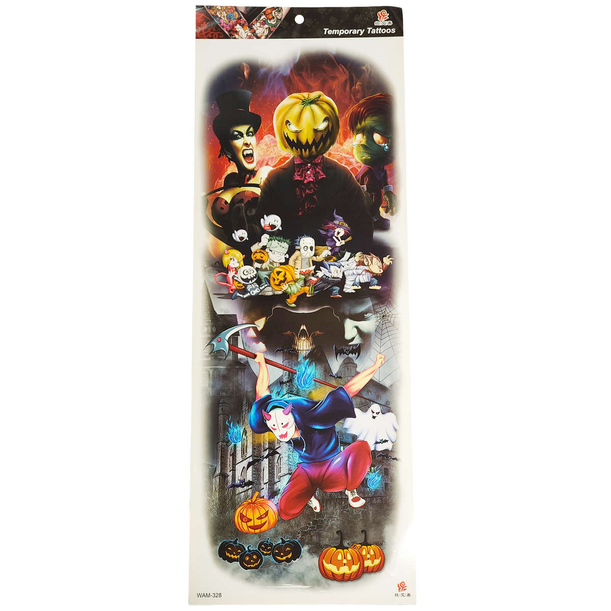 HALLOWEEN TEMPORARY TATTOO SLEEVE DESIGN 2