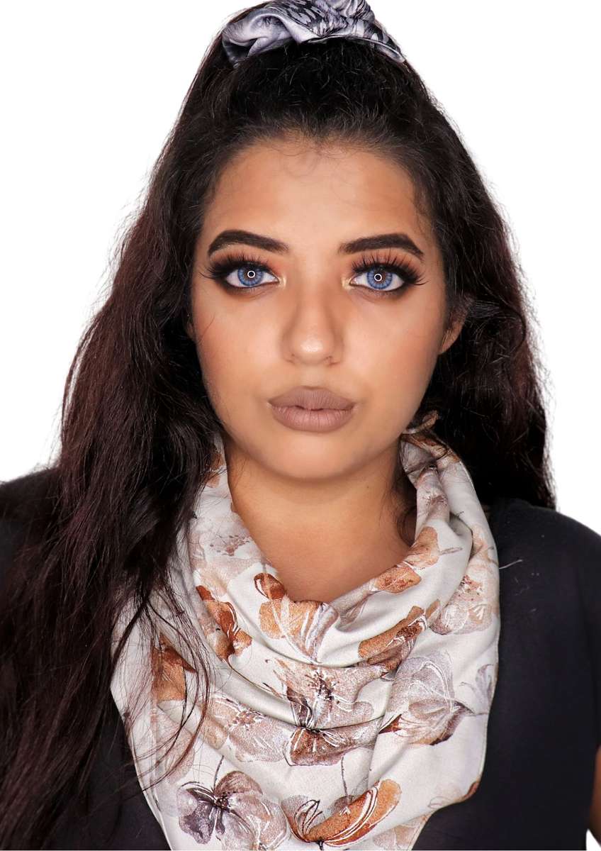 Autumn Floral Triple Layered Scarf Mask