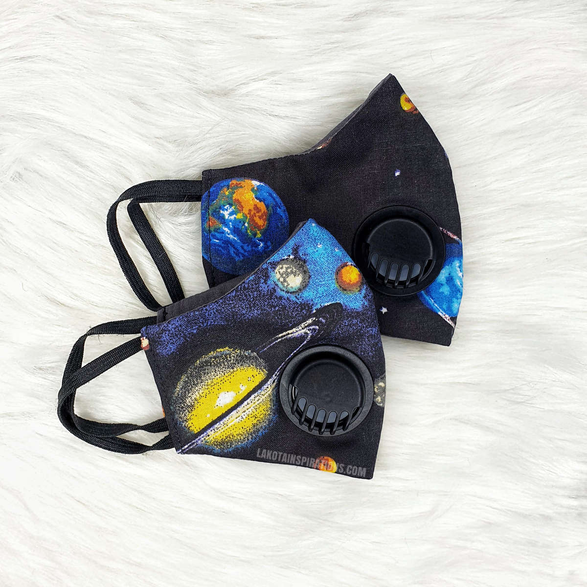 Kids Luxe Face Mask with Respirator Valve- Assorted - Small-age-8-14-years-old Into the Galaxy