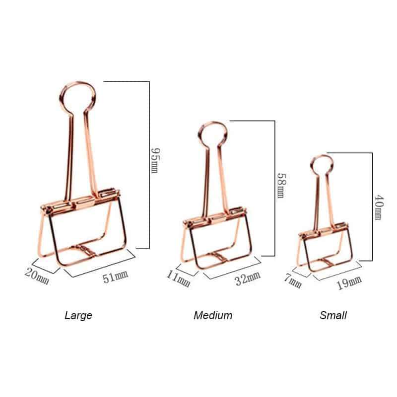 Metal Binder Clip - Small - 2 Piece