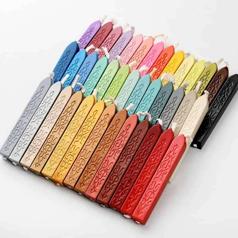 Sealing Wax Sticks Single - Wax Seal Stamp Sticks with Wicks (20-40)