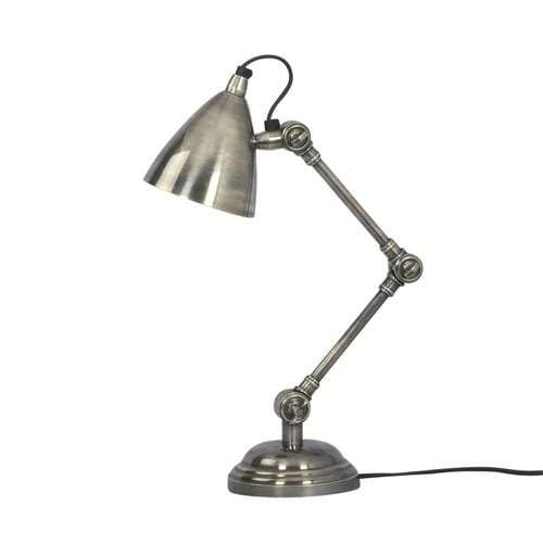 Hand Made Solid Brass Nickel Plated Lamp | MET1509