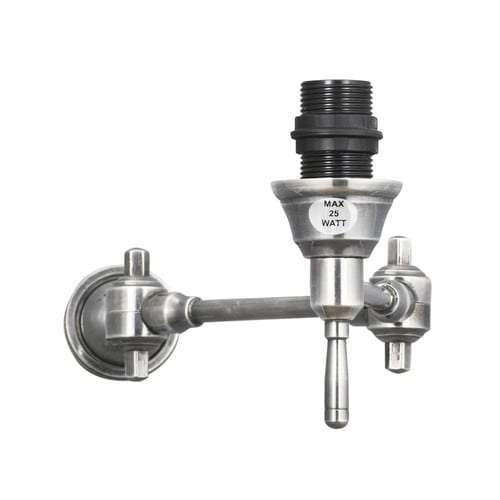 Hand Made Solid Brass Nickel Plated Lamp | MET1701