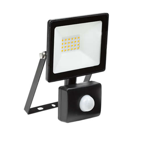 LED 30w Floodlight & Sensor Black 4000K | FS296