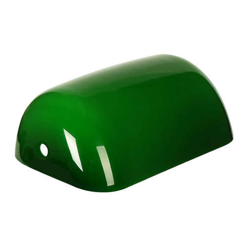 Replacement Glass Bankers Lamp Shade Cover for Desk Lamp (Green)