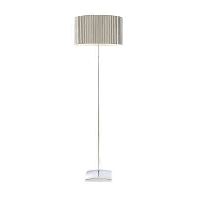 Lee Floor Light Chrome & Grey 1xE27 | JF401-CH/GY