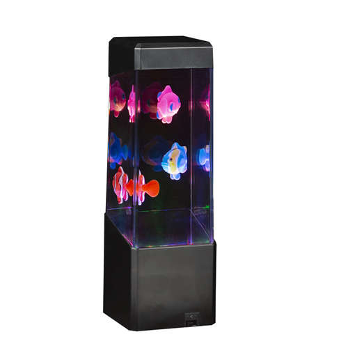 Novelty LED Fish Lamp Black | H40