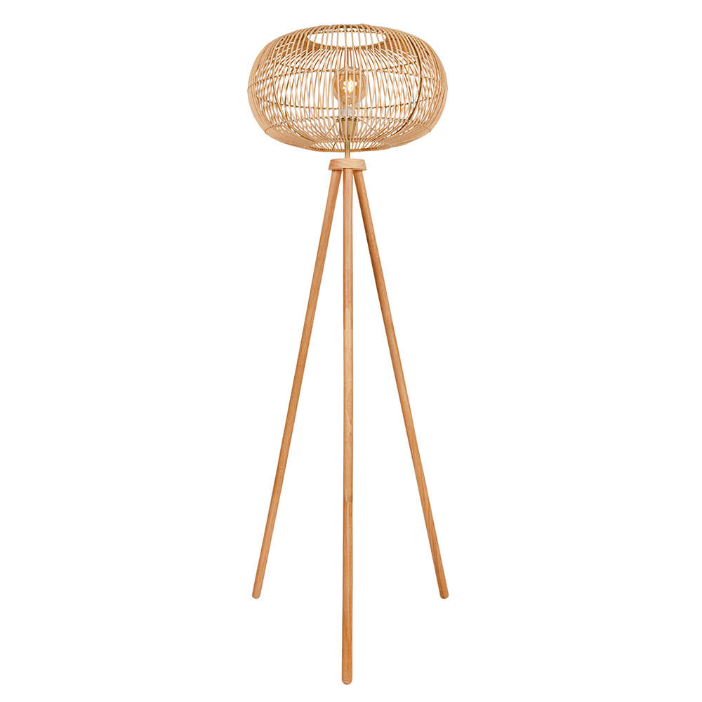 Marina NAL Floor Light Nature Woven Rattan | FL332N