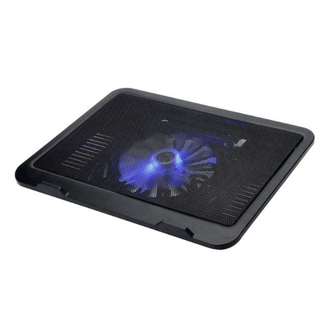 USB Powered Portable Silent Fan Laptop Cooling Pad Stand (Black)
