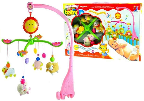 Baby Crib Toy Carousel Music Box Lambs Theme