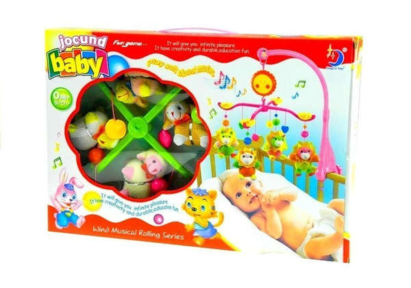 Baby Crib Toy Carousel Music Box Lambs Theme