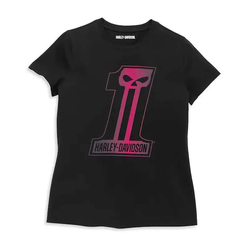 Women's #1 Skull Graphic Tee - M