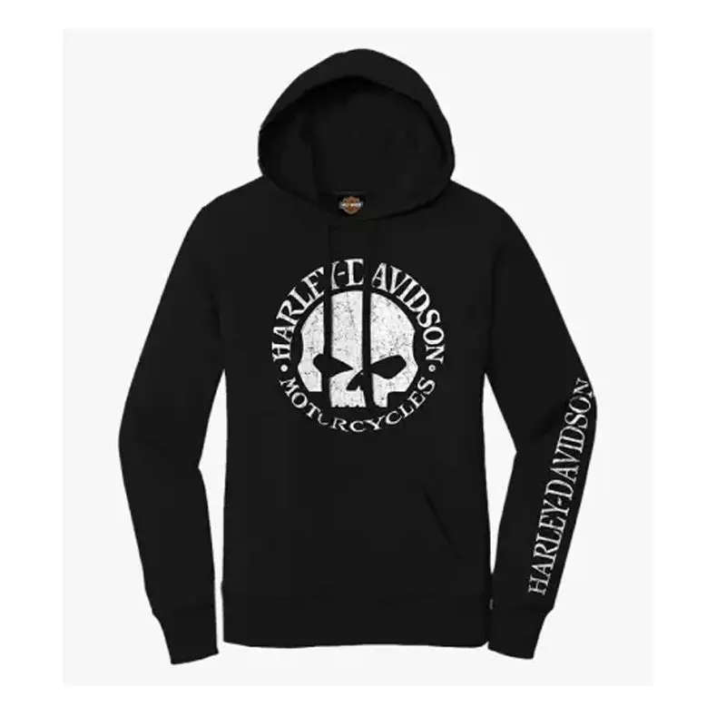 Women´s Hoodie Grunge Willie black - L L