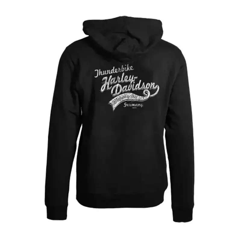 Women´s Hoodie Grunge Willie black - L L